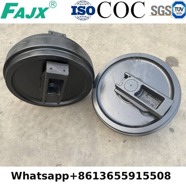 วัสดุใดที่ใช้สำหรับล้อคนเดินเตาะแตะของรถขุด ZAX350?